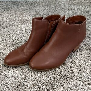Leather Brown Ankle Boots
